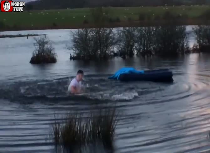Video :All he does is awaken in the midst of a pond